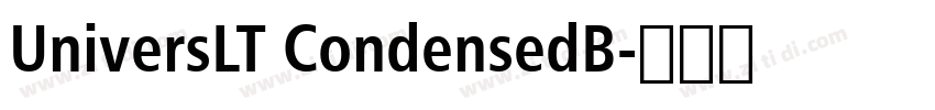 UniversLT CondensedB字体转换